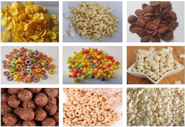 Breakfast Cereal Corn Flakes Snack Food Extruder machine